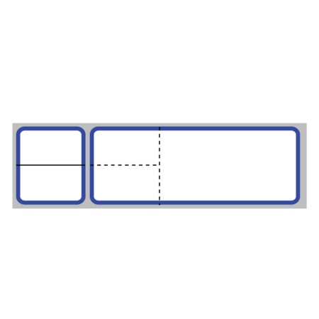 Nevs Misys / Sunquest - Multi Set Label MSL - Perf-Cut 1 3 x 4 3, PK8 CB-SUN-7B-BLUE